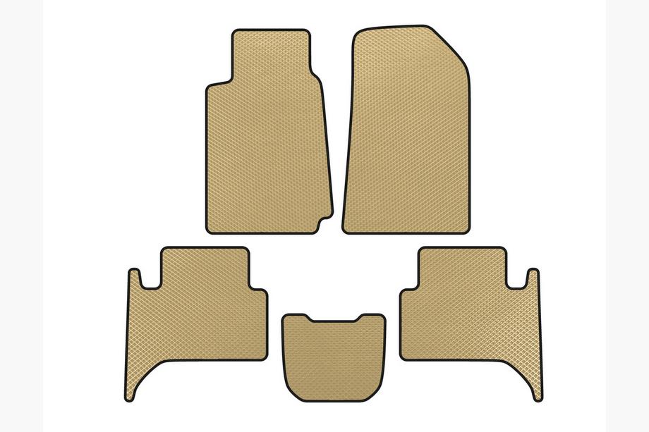 Chevrolet Trailblazer 2012–2019 EVA bilmattor (2 rader, beige) Image