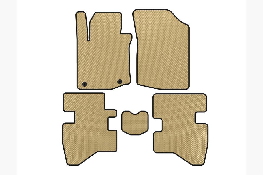 Citroen C-1 2014–2021 EVA-bilmattor (HB, Beige) Image