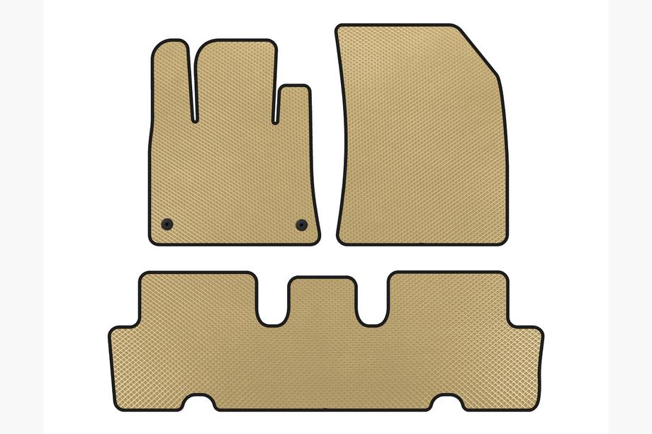 Citroen C-4 Picasso 2013–2022 EVA V1 bilmattor (2 rader, beige) Image