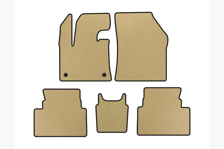 Citroen C5 Aircross 2017–2025 EVA-bilmattor (golvmonterad gaspedal, beige) Image