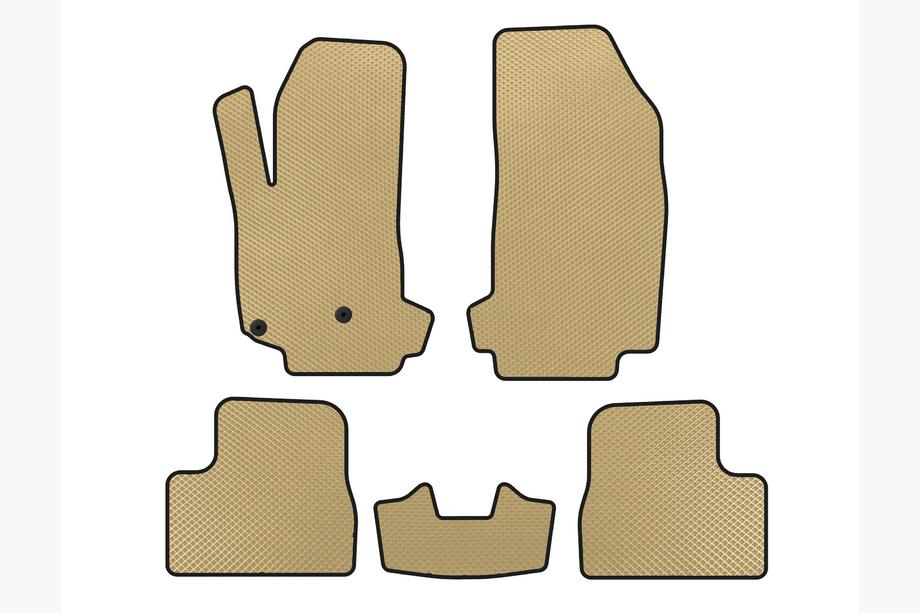 Citroen DS-3 2009–2016 EVA-bilmattor V-2 (Beige) Image