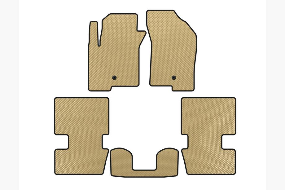 Dodge Caliber 2006–2011 EVA-bilmattor (HB, Beige) Image