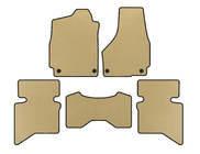 Dodge RAM (DS/DJ/D2) 2009–2024 EVA-golvmattor (2009+, 5-sits/4-sits hytt, beige) foto 1