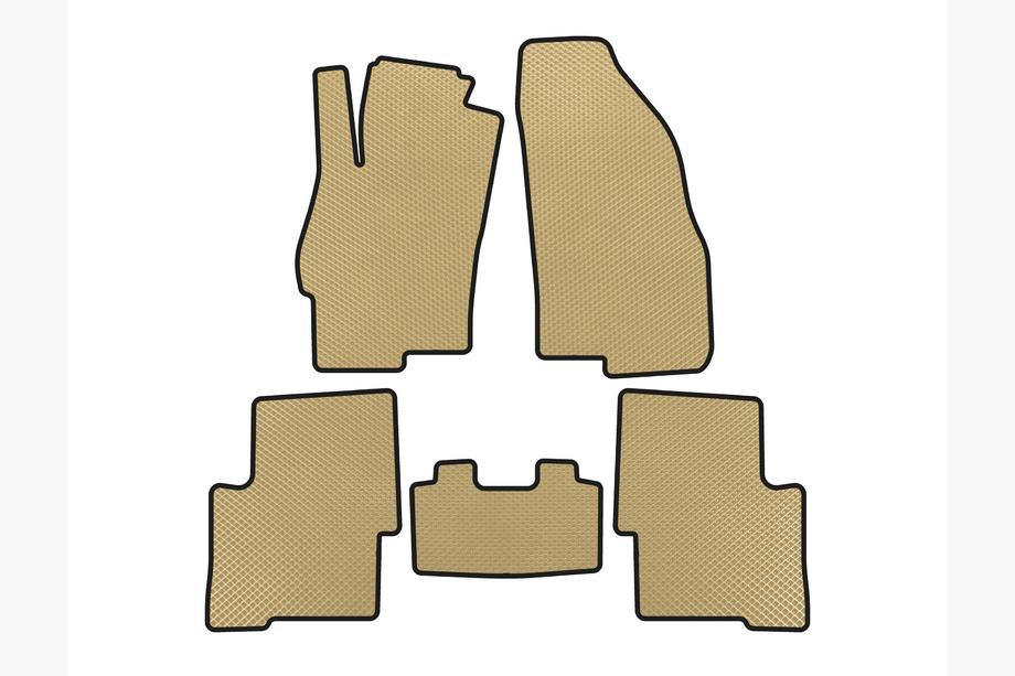 Fiat Linea 2006–2018 EVA-bilmattor (SD, Beige) Image