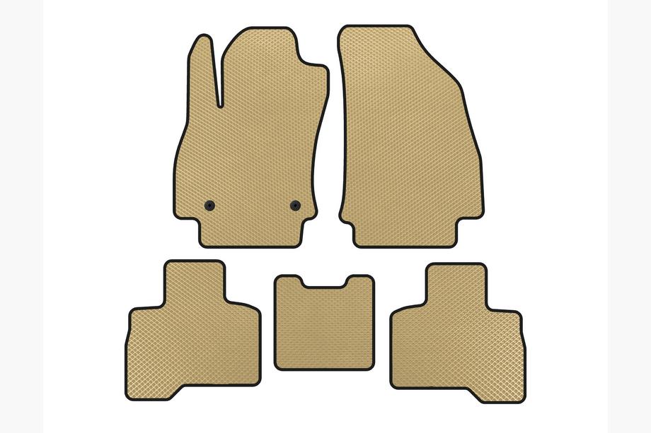 Fiat Fiorino/Qubo 2008–2024 EVA golvmattor till kupén (För Qubo 2008-2016, Beige) Image