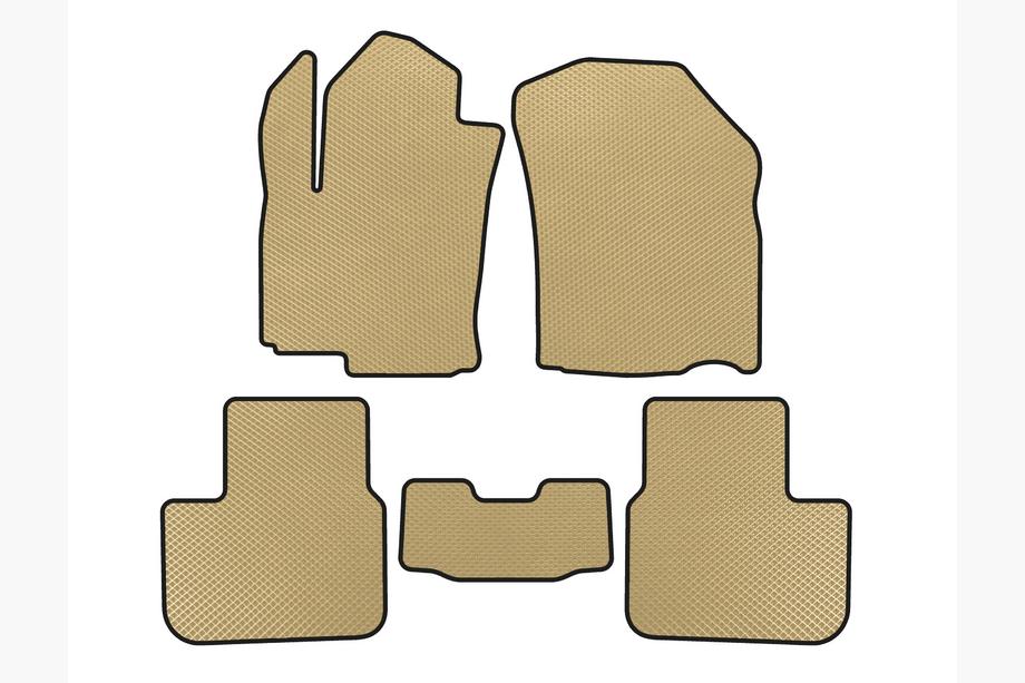 Fiat Sedici 2006–2014 EVA-bilmattor (HB, Beige) Image