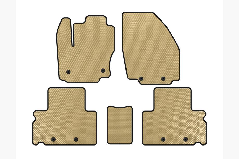 Ford S-Max 2007–2014 EVA bilmattor (Beige) Image
