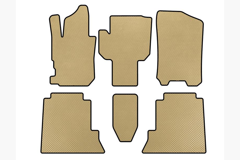 Honda FR-V 2004–2009 EVA bilmattor (Beige) Image
