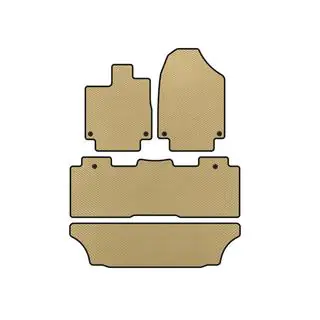 EVA-mattor (3 rader, beige)