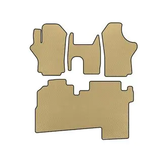 EVA bilmattor (2004-2007, 2 rader, 8-sits, beige)