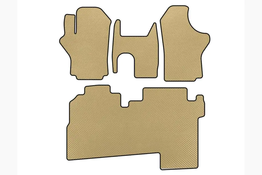 Hyundai H200, H1, Starex 1998–2007 EVA bilmattor (2004-2007, 2 rader, 8-sits, beige) Foto 1