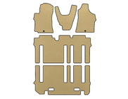 Hyundai H300, H1, Starex 2008–2020 EVA bilmattor (komplett kupéset, beige) foto 1