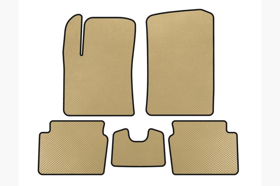 Hyundai I-10 2008–2013 EVA-bilmattor (HB, Beige) Image