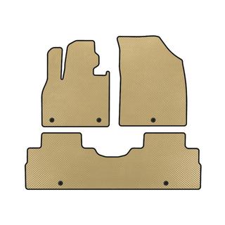 EVA bilmattor (2 rader, 8-sits, beige)
