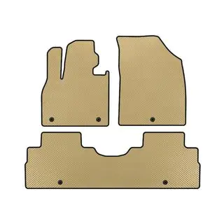 EVA bilmattor (2 rader, 8-sits, beige)