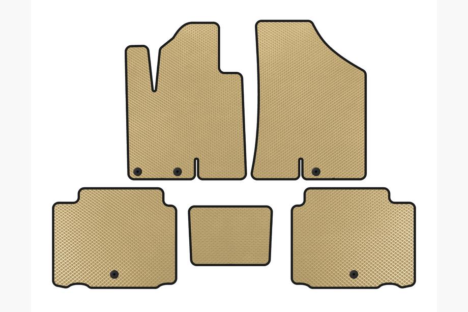 Hyundai IX55 2007–2012 EVA bilmattor (Beige) Image