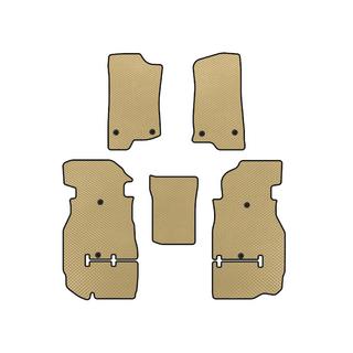 EVA bilmattor (Rubicon Unlimited/5-dörrars, Beige) Jeep Wrangler 2018–