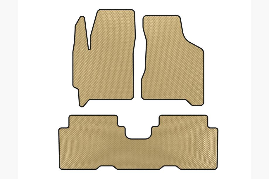 Kia Carens 1999–2012 EVA bilmattor (Beige) Image