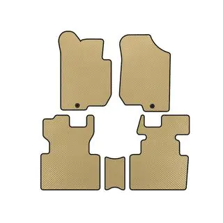 EVA bilmattor (2006-2012, 2 rader, 7-sits, beige)