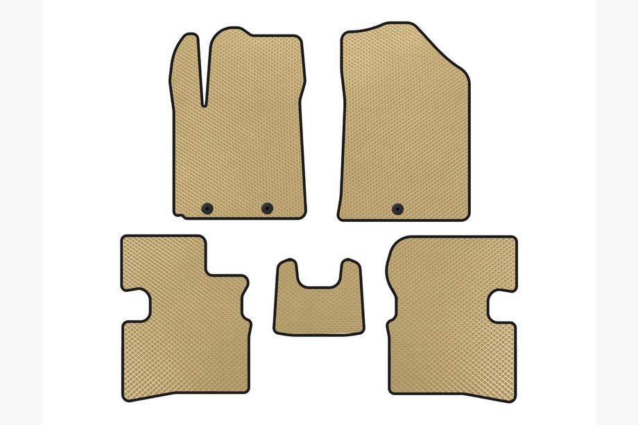 Kia Picanto 2004–2011 EVA bilmattor (2009-2011, HB, Beige) Image