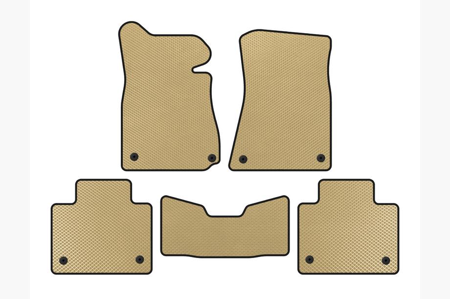 Lexus GS 2011–2020 EVA-golvmattor (2011-2015, Sedan, Inte fyrhjulsdrift, Beige) Image