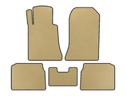Mercedes E-class W124 1984–1997 EVA-bilmattor (SD, Beige) foto 1
