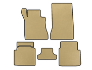 Mercedes S-class W126 1979–1991 EVA-bilmattor (SD, kort hjulbas, beige) foto 1