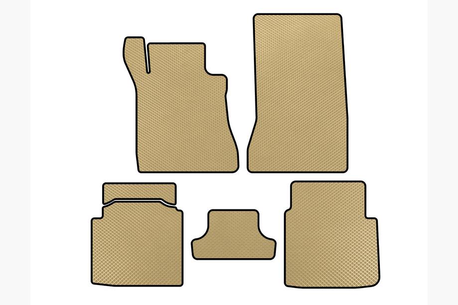 Mercedes S-class W126 1979–1991 EVA-bilmattor (SD, kort hjulbas, beige) Image