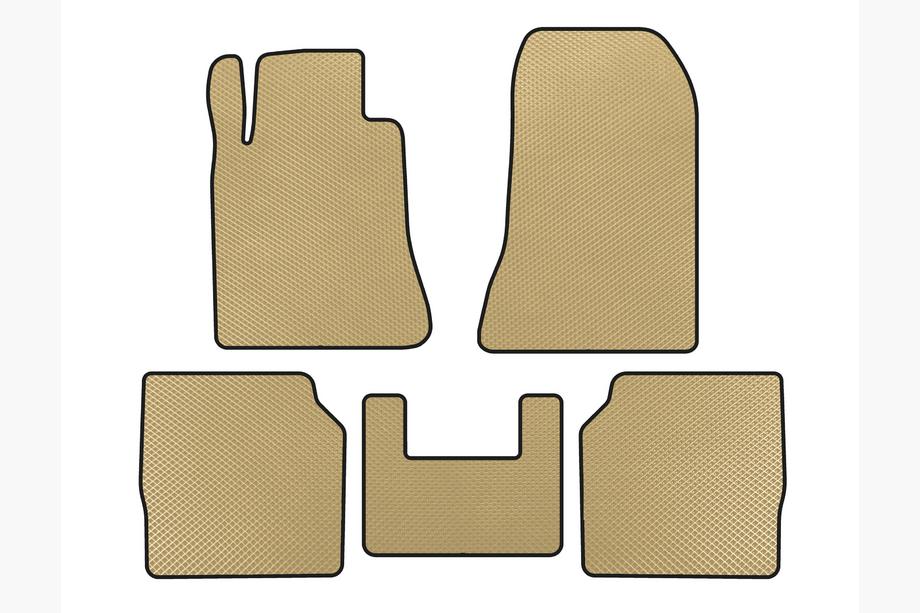 Mercedes S-class W140 1991–1998 EVA-golvmattor (SD, lång hjulbas, beige) Image