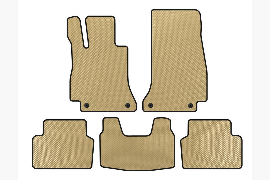 Mercedes E-klass W213 2016–2023 EVA-bilmattor (SD, Beige) Image