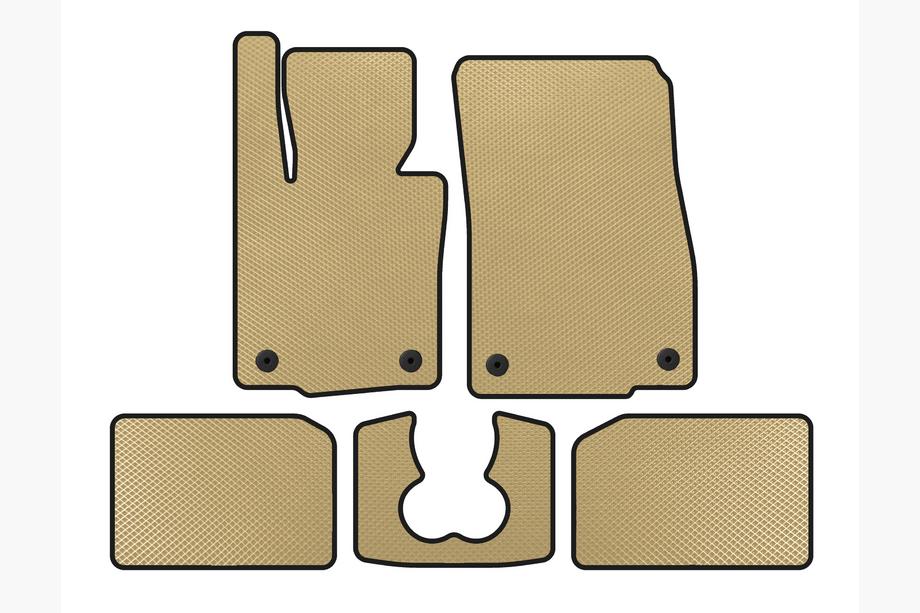 Mini Cooper F55/56/57 2014–2023 EVA-golvmattor (för S F55, 5-dörrars, beige) Image