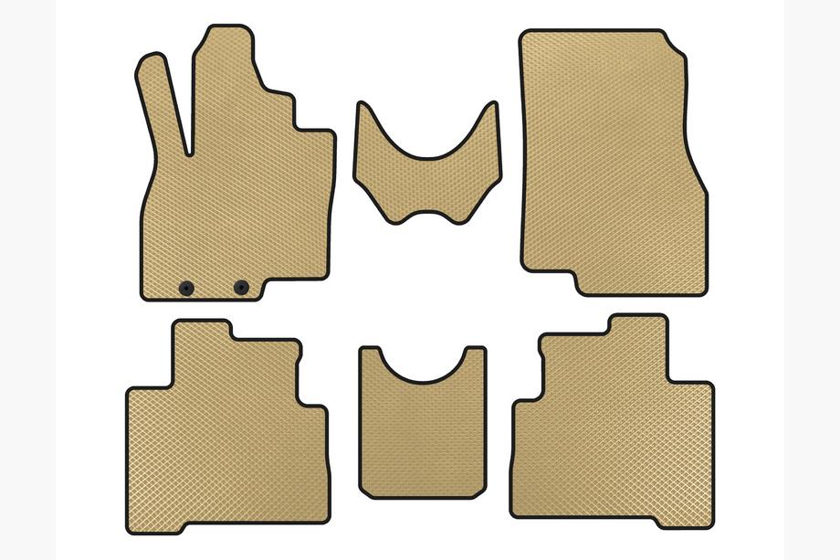 Mitsubishi Grandis 2003–2011 EVA bilmattor (2 rader, beige) Image