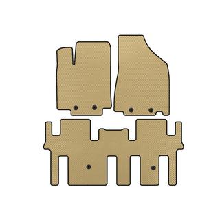 EVA bilmattor (2 rader, beige)