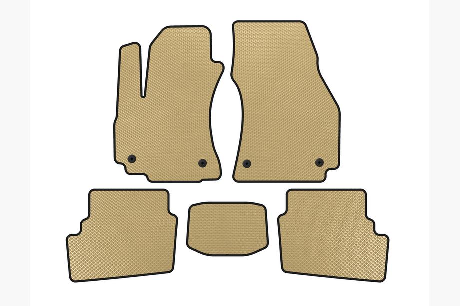 Opel Zafira A 1998–2005 EVA bilmattor (2 rader, 2003-2005, 7-sits, beige) Image