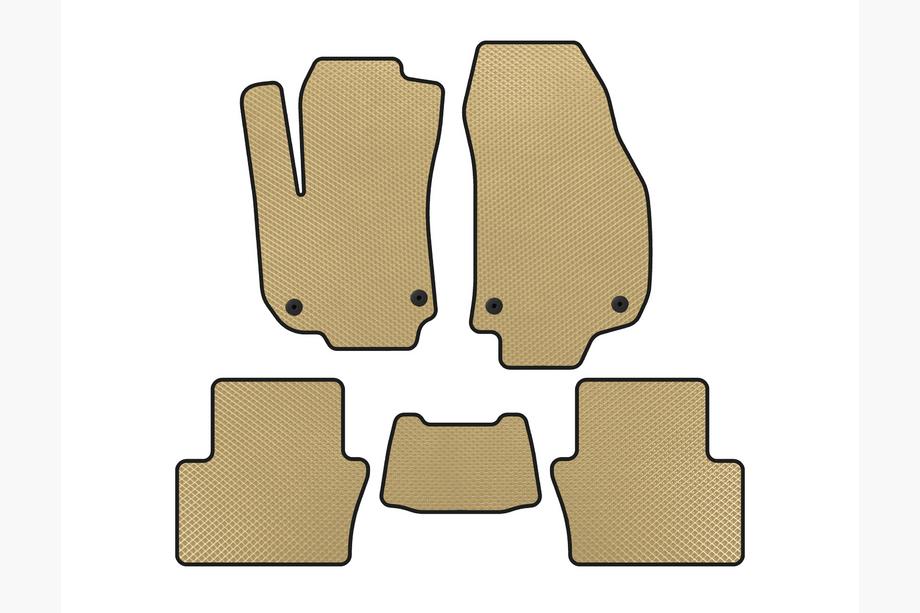 Opel Zafira B 2005–2011 EVA bilmattor (2 rader, beige) Image