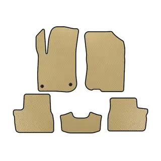 EVA bilmattor (HB, 5-dörrars, beige)