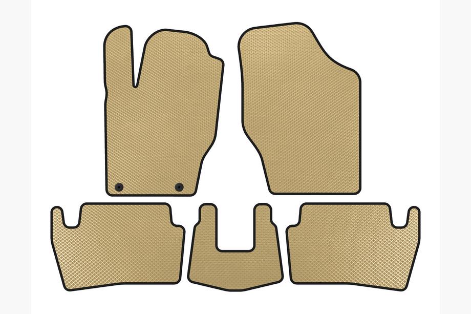 Peugeot 307 2001–2008 EVA bilmattor (2001-2005, HB, 5-dörrars, beige) Image