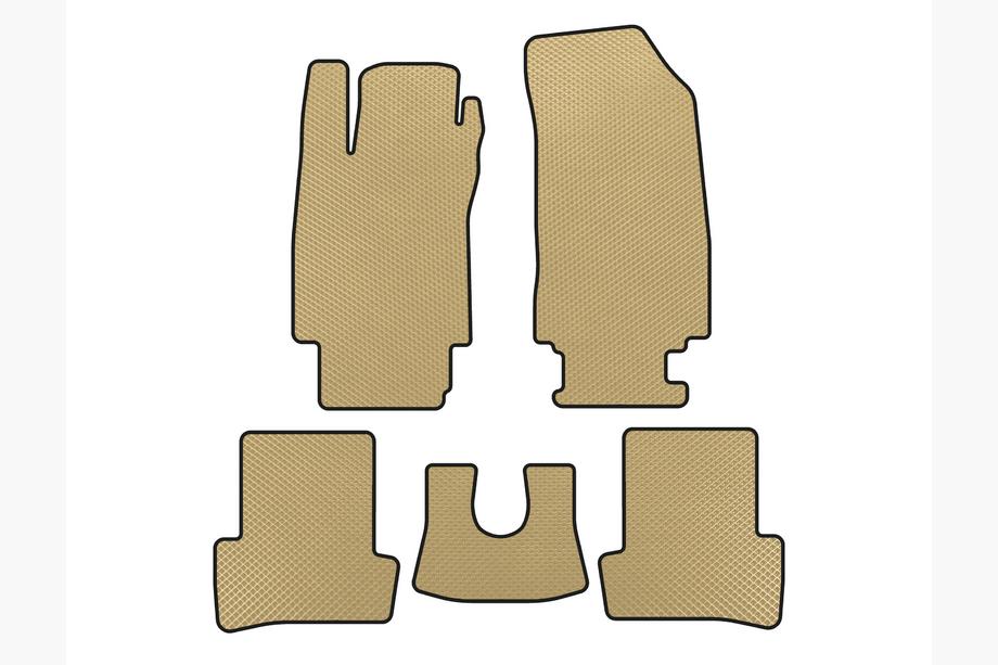 Renault Clio III 2005–2012 EVA bilmattor (Beige) Image