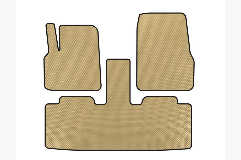 Renault Espace 2002–2014 EVA-golvmattor (2 rader, 7-sits, beige) Image