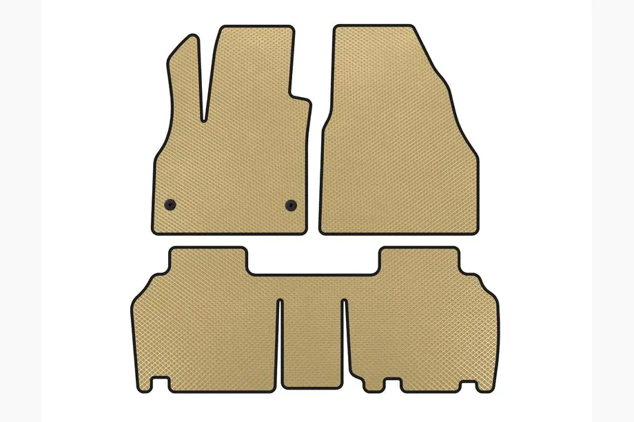 Renault Kangoo 2008–2020 EVA-mattor (2 rader, 5-dörrars/7-sits, beige) Image