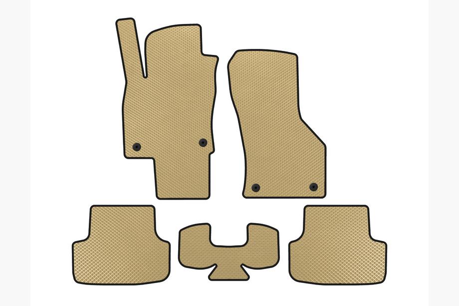 Seat Leon 2013–2020 EVA bilmattor (Beige) Image