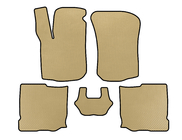 Seat Leon 1999–2005 EVA bilmattor (HB, 5-dörrars, beige) foto 1