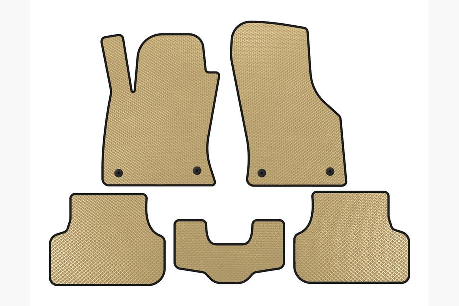 Seat Leon 2013–2020 EVA-golvmattor (2013-2016, SW, Beige) Image