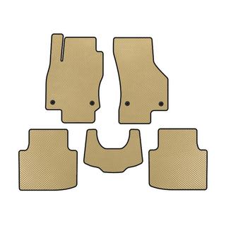 EVA-bilmattor (med tassavtryck, beige)