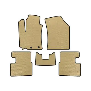 EVA bilmattor (HB, 5-dörrars, beige)