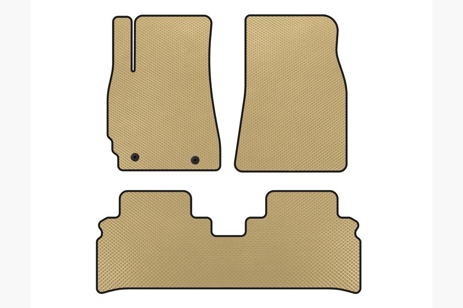 Toyota Highlander 2000–2008 EVA bilmattor (Beige) Image