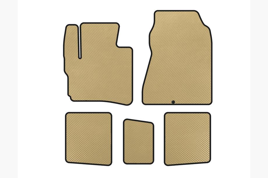 Toyota IQ 2008–2015 EVA-bilmattor (HB, Beige) Image