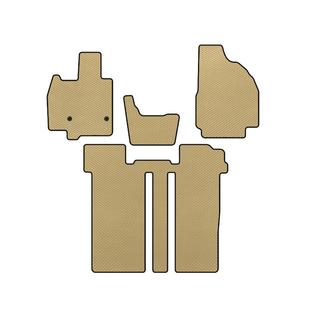 EVA bilmattor (2 rader, 6-sits, beige)