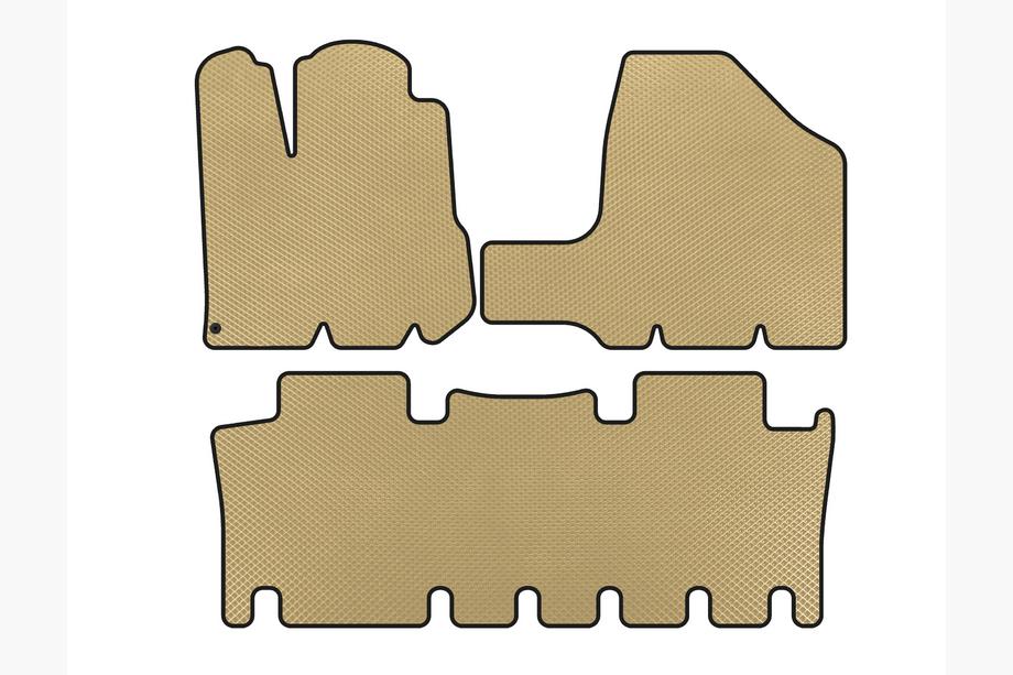 Toyota Sienna 2003–2009 EVA bilmattor (2 rader, beige) Image