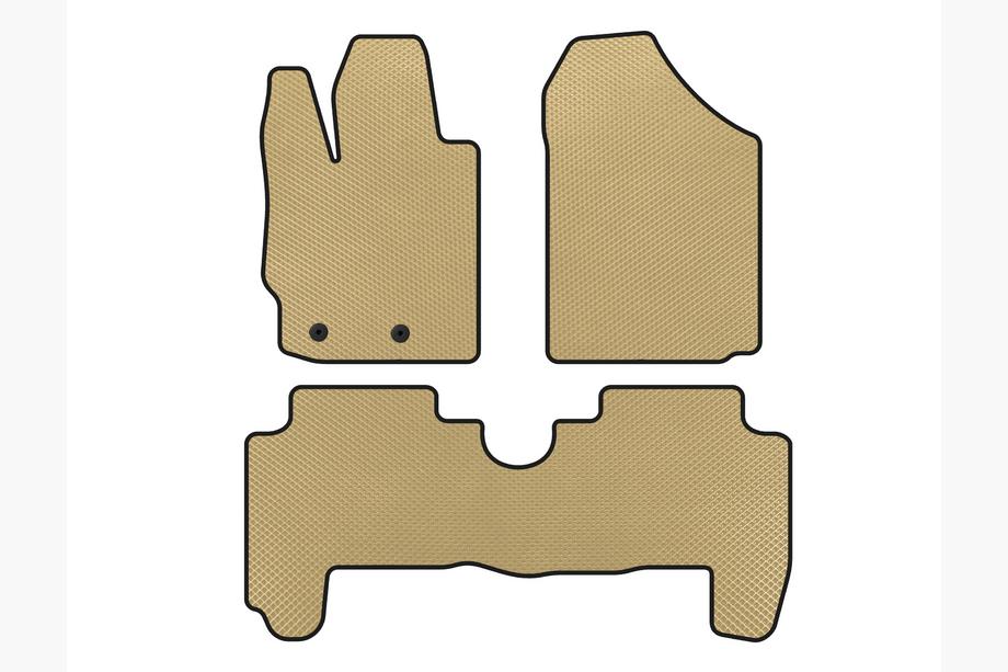 Toyota Yaris 2006–2011 EVA bilmattor (HB, 5-dörrars, beige) Image